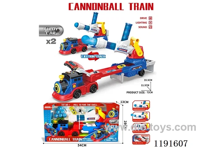 Train ejector tracks + shells W L/M/2 alloy cars +6 EVA balls not included 2*AAA
