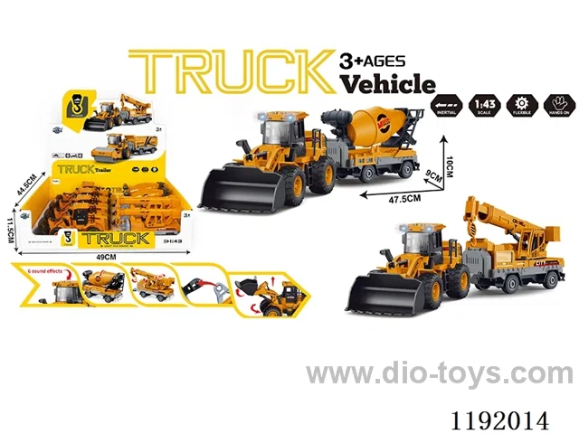 Inertia Engineering Bulldozer Trailer W L/M 4PCS (incl. 3*AG13)