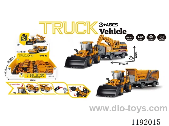Inertia Engineering Bulldozer Trailer W L/M 4PCS (incl. 3*AG13)