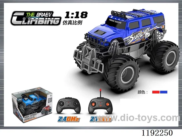 1：18 27MHZ Sasquatch Climbing Car not included battery 2 colors mixed