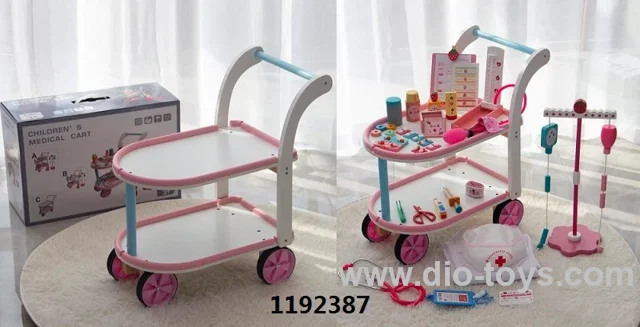 wooden doctor cart in color box