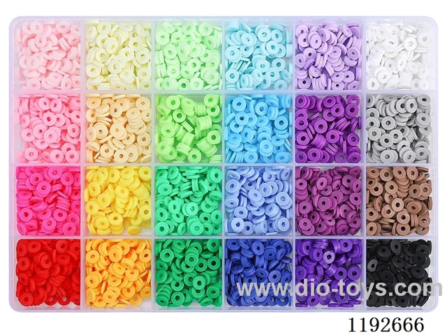 DIY Jewelry Set(Soft Pottery Tablet + Line (24 Grids))