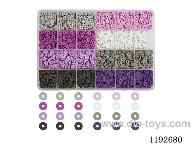 DIY Jewelry Set(Soft Pottery Flake + Thread (24pcs))
