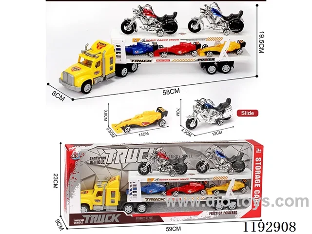 Trailer load 3PCS skid steer 2PCS motorbike