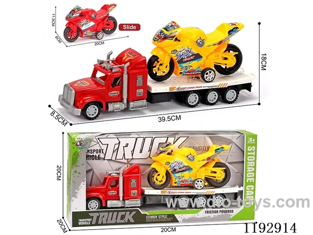 Trailer with 1PCS Inertia motorbike