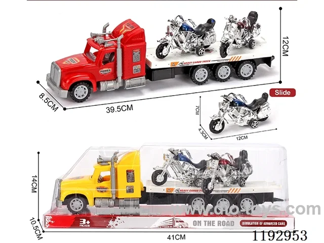 Trailer loading 2PCS Motorbike-Inertia
