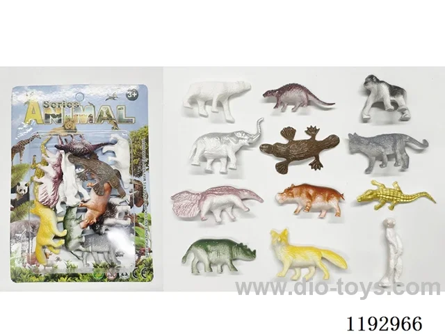 Set of 12 Solid Dinosaurs