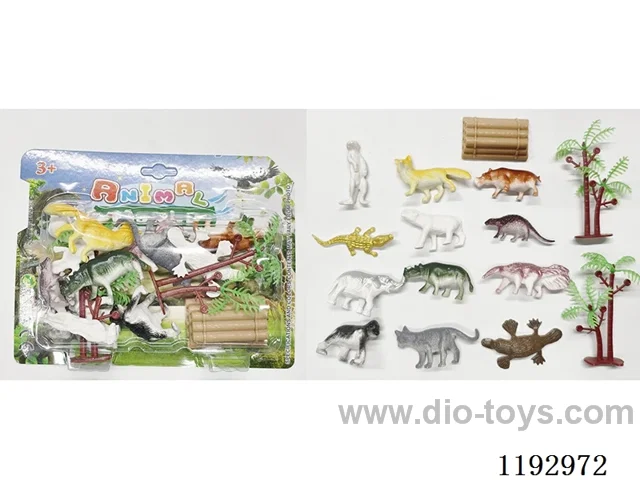 Set of 12 Solid Dinosaurs
