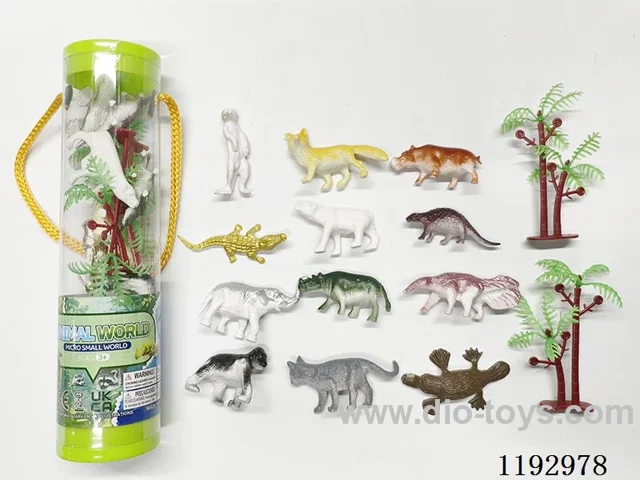 Set of 12 Solid Dinosaurs
