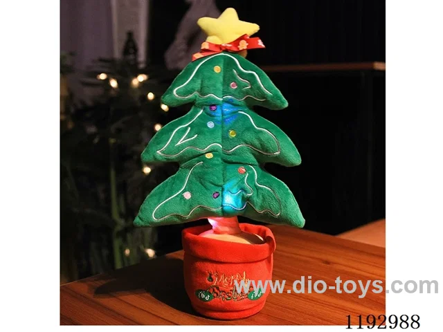B/O Recording of a Christmas tree with lights and music