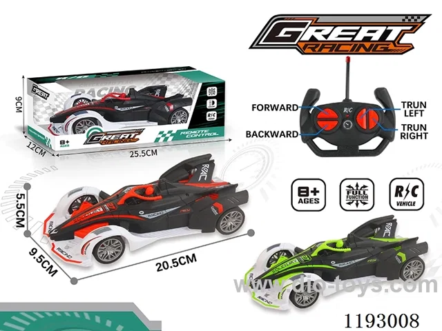 1:24 27MHZ rc stunt car with spray not included battery 2 colors