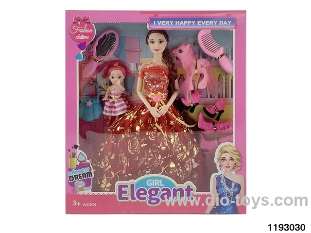 11 inch 9 jointed doll set