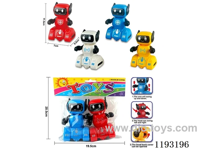 Inertia Wobbler Robot with Candy (Pack of 2)
