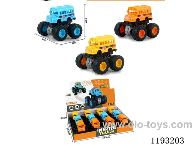 Dual Inertia Swing Stunt Tumbling Big Wheel School Buses