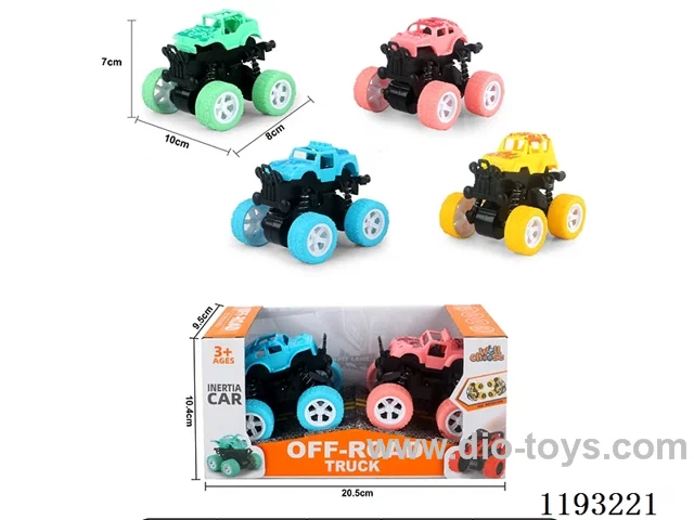 Dual Inertia Swing Stunt Big Wheel Buggy (Macaroon Colour) (Pack of 2)