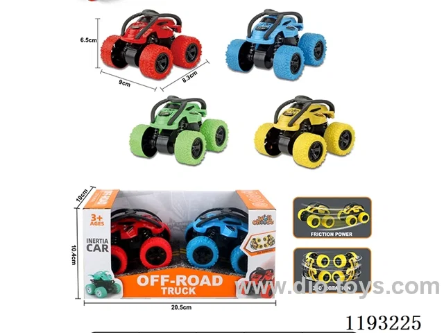 Dual Inertia Swing Stunt Tumbling Big Wheel Buggy (2pcs)