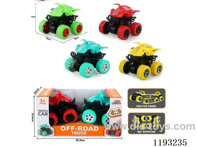 Dual Inertia Swing Stunt Tumbling Big Wheel Beach Motorbike (2pcs)