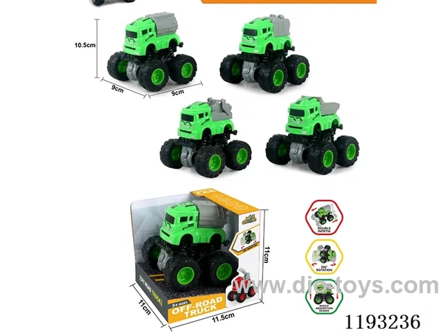 Dual Inertia Swing Stunt Tumbling Big Wheel Sanitation Vehicle