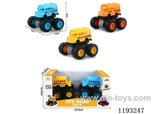 Double Inertia Swing Stunt Tumbling Bigfoot School Bus