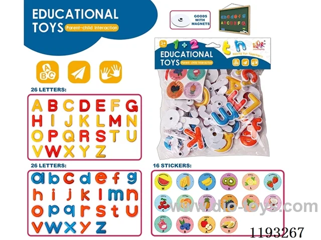 Fruit Magnetic Alphabet Stickers