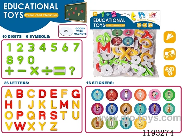 Magnetic Alphabet Stickers for Family Members