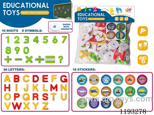 Car Magnetic Alphabet Stickers