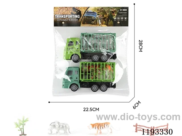 Inertia Vehicle 2pcs + Fence, Tree