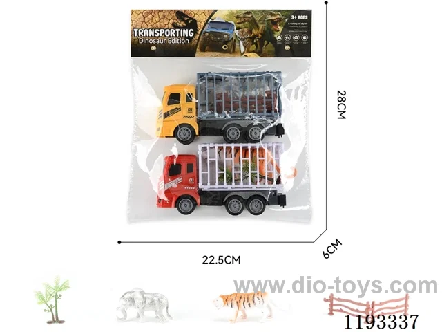 Inertia Animal Vehicle 2pcs + enclosure, tree