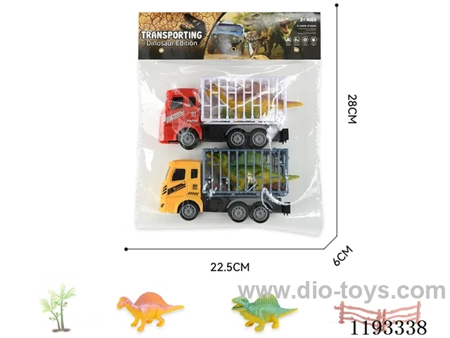 Inertia Animal Vehicle 2pcs + Fence, Tree