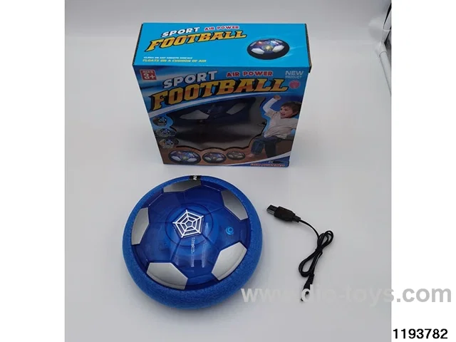 Rechargeable lighted musical levitating football