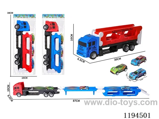 Car Head Catapult with 3 Metal Cars