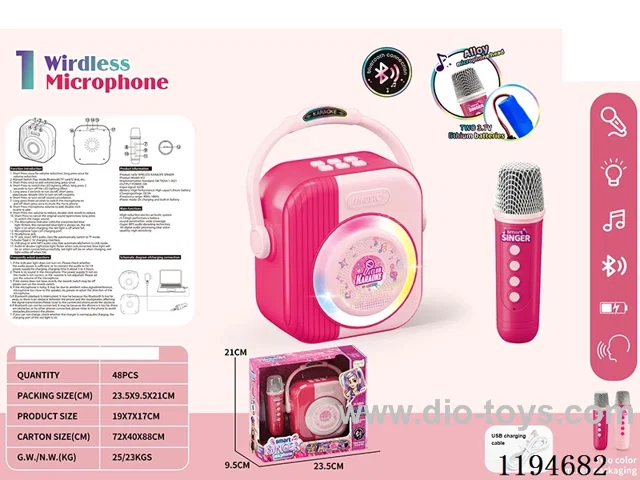 Bluetooth Wireless Lights Music Single Microphone Sound Kit