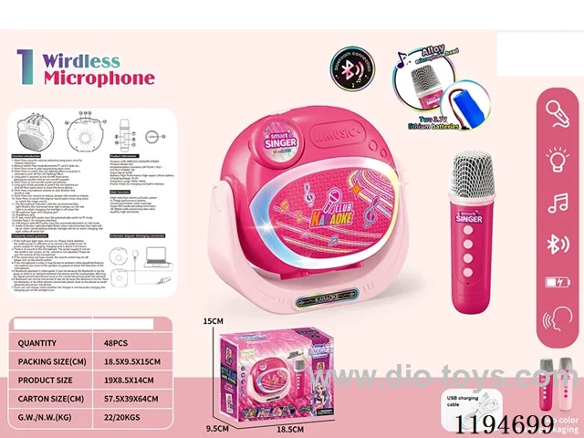 Bluetooth Wireless Lights Music Single Microphone Sound Kit