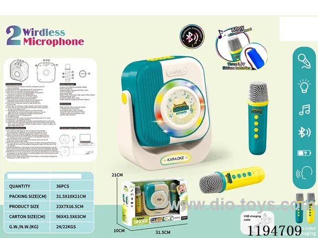 Bluetooth Wireless Lights Music Dual Microphone Sound Kit