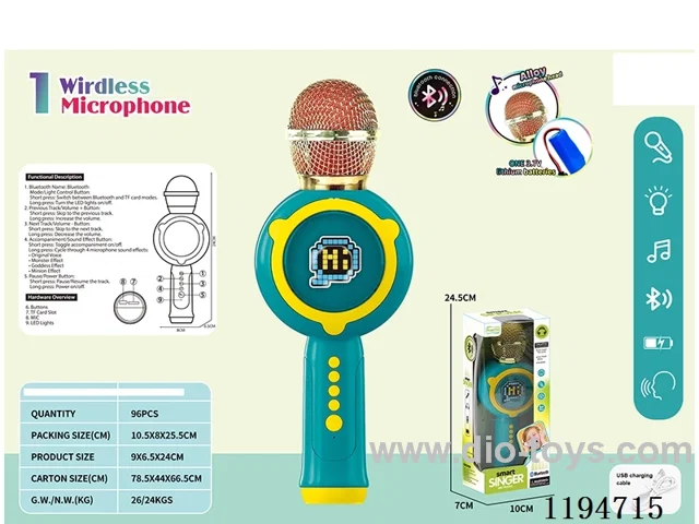 Bluetooth Lights Music Microphone & Sound Integrated Microphone