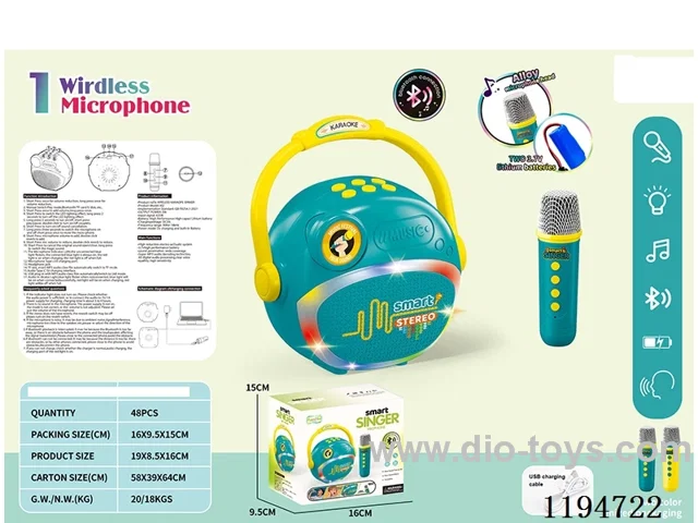 Bluetooth Wireless Lights Music Single Microphone Sound Kit