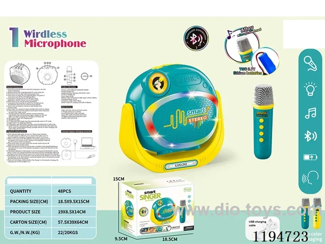 Bluetooth Wireless Lights Music Single Microphone Sound Kit