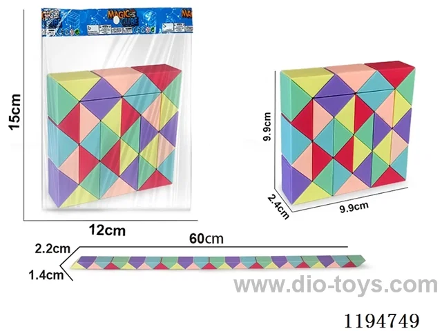 36 sections of macaroon pull rope magic ruler