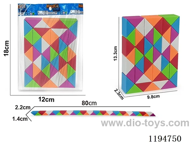 48 segments of colorful drawstring magic ruler