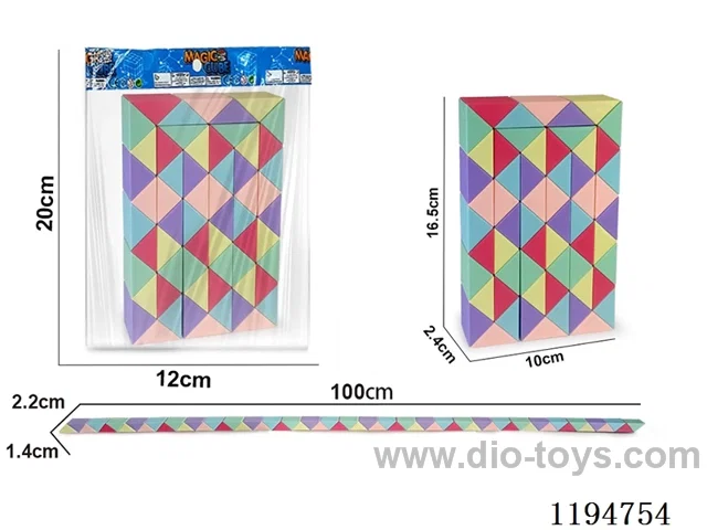 60 sections of macaroon pull rope magic ruler