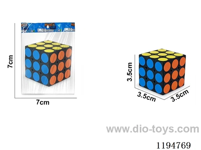3.5CM Dot Heat Transfer 3rd Order Rubik's Cube