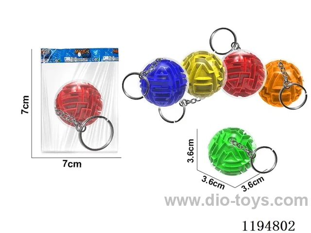 3.6CM Ball Maze with keychain