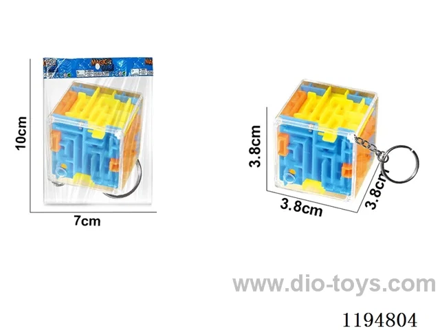 3.8CM Colorful Tumbler Maze w/Keychain