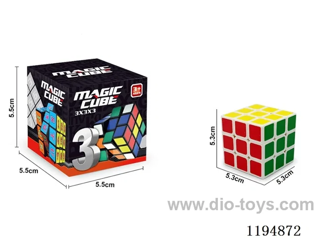 5.3CM heat transfer printed 3rd order Rubik's Cube