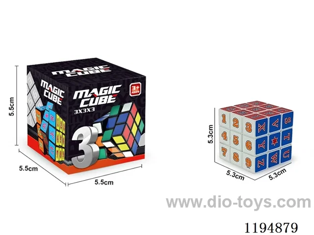 5.3CM Numbers 3rd Order Rubik's Cube