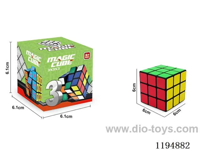 6CM Color Block Third Order Rubik's Cube