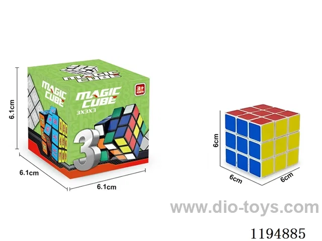 6CM Color Block Third Order Rubik's Cube