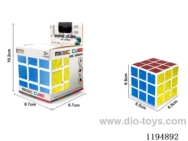 6.5CM Laser Three Order Rubik's Cube
