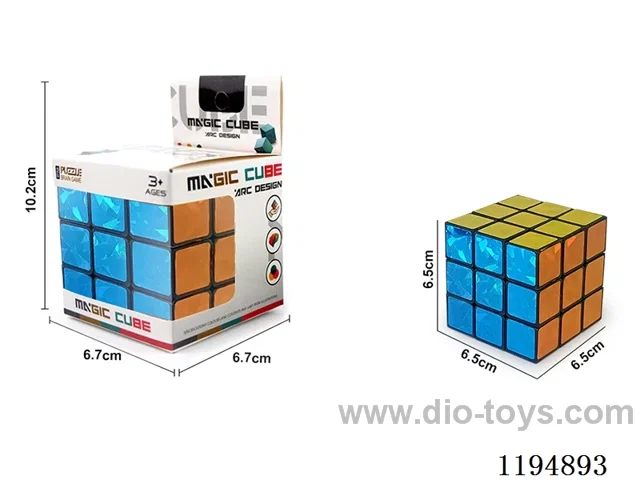 6.5CM Laser Three Order Rubik's Cube