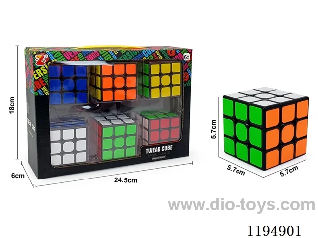 5.7CM PVC Large Rounded Corner Third Order Rubik's Cube